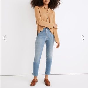 Madewell stovepipe (straight leg) jeans, regular length, size 28, Sundale wash.